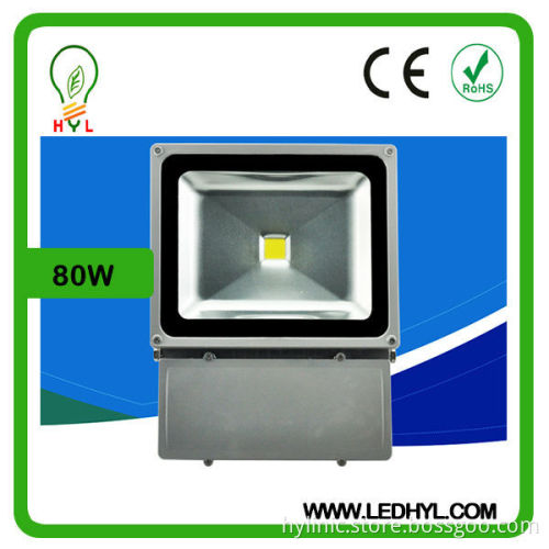 AC 110-265V Multi-chip warm white/white 80w led flood light IP65